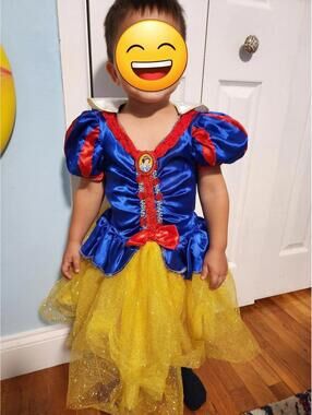 Disney Princess Snow White Theme Birthday Costume Dress Up for Child Toddler XS